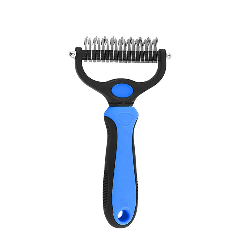 Stainless Steel Deshedding Brush for Dog Grooming and Hair Removal