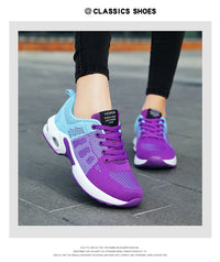 Women's Breathable Running Shoes Lightweight White Casual Sneakers