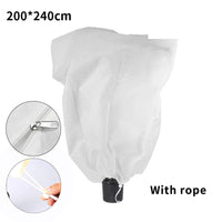 Non-Woven Fabric Plant Covers for Freeze Protection with Drawstring, 1-3 Pack