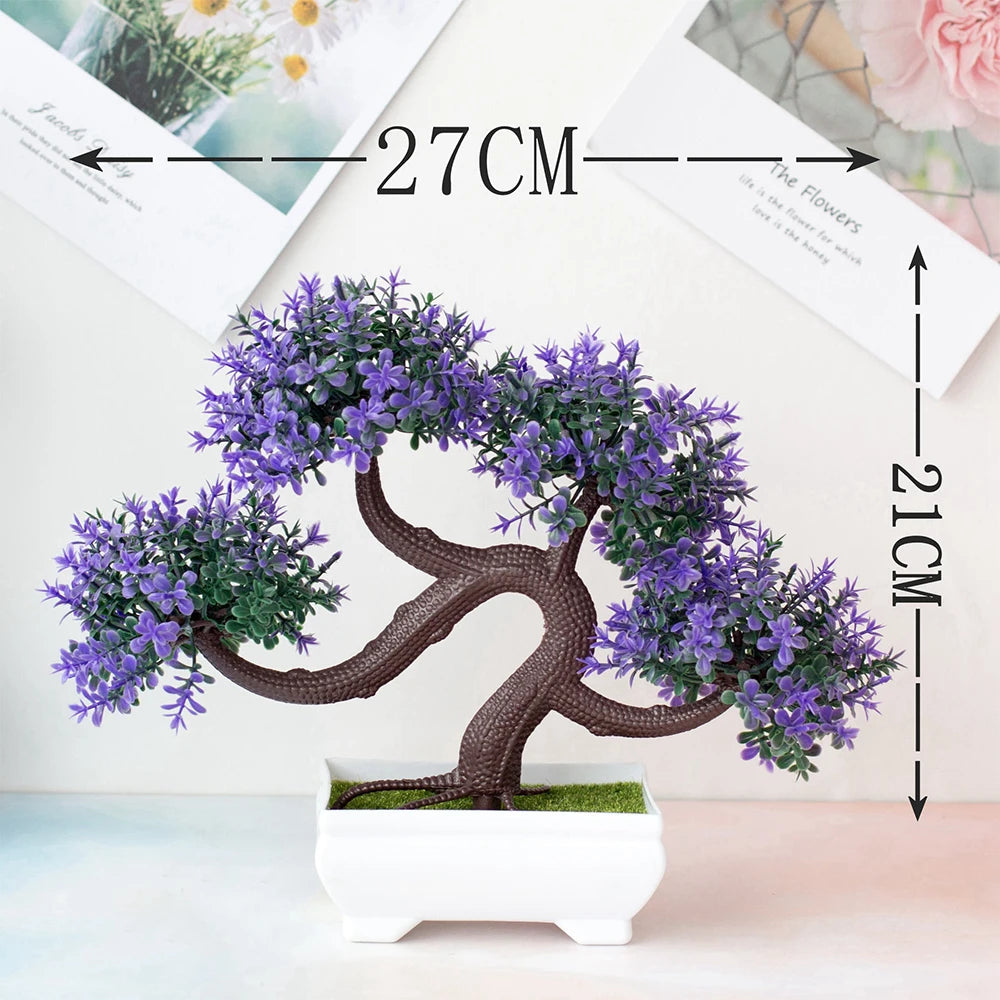 Artificial Plants Decoration Potted Bonsai Small Tree Pot Fake Plant Potted zen garden Ornaments Table Home Room Decoration - Buy online at  Vibe In Cart.