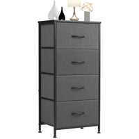 JHK Dresser For Bedroom With 4 Fabric Drawers Nightstand Wardrobe Steel Frame Closet For Clothes Storage Cabinet Of Furniture - Buy online at  Vibe In Cart.