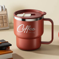 400ML Double Layer Coffee Mug 304 Stainless Steel Sealed Drinking Cup For Cold And Hot Water Insulated Milk Coffee Cup Drinkware - Buy online at  Vibe In Cart.