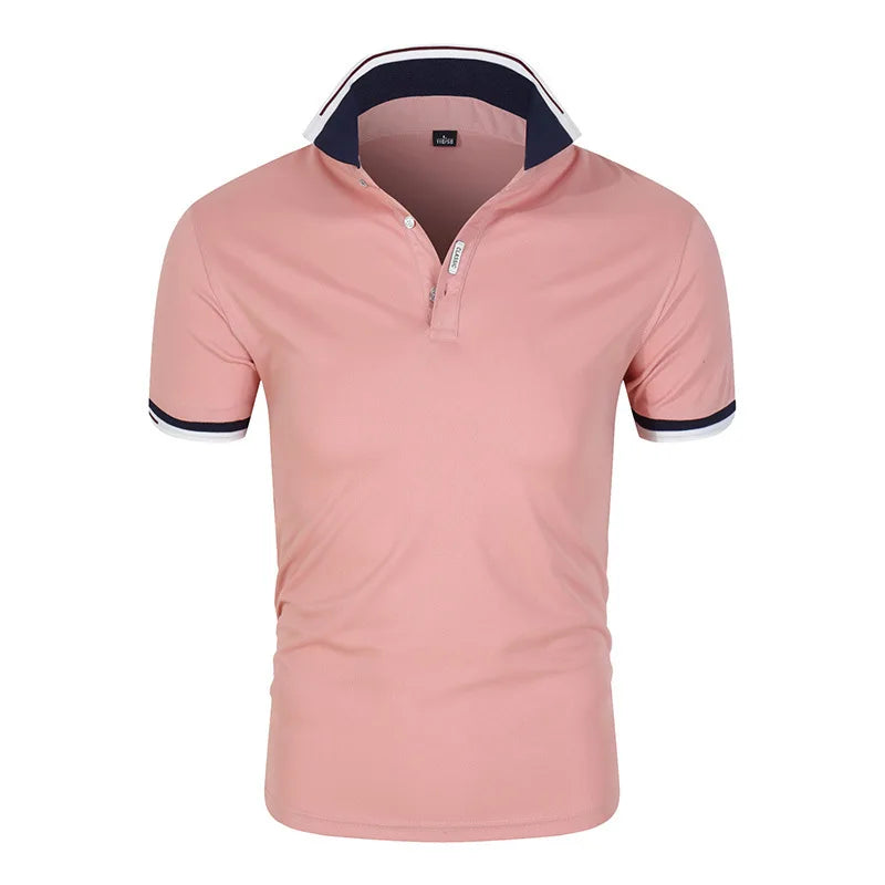 2025 new Polo T shirt for Men White Casual Short Sleeve Golf Polo Shirts Homme New Summer Clothes High Quality Ropa Hombre - Buy online at  Vibe In Cart.