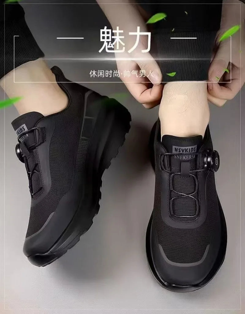 Original New Men Rotating-button Driving Sneakers Platform Casual Walking Shoes Outdoor Wear-resistant Running Sports Shoes Plus - Buy online at  Vibe In Cart.