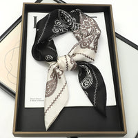 Women's 70x70cm Square Silk Scarf Shawl Headband