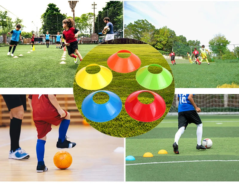 10pcs soccer Training Sign Dish Pressure Resistant Cones Marker Discs Bucket Outdoor Basketball Football Training Sports - Buy online at  Vibe In Cart.