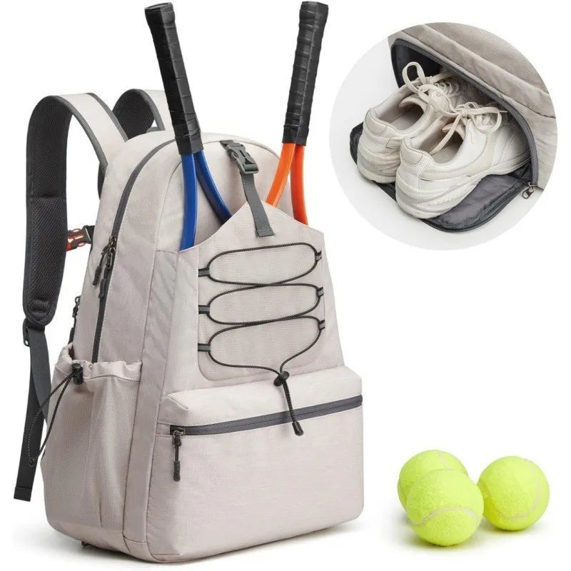 Men Women Tennis Backpack Portable 2R Tennis Squash Racquets Bag Shoes Compartment Badminton Pickleball Paddles Travel Sport Bag - Buy online at  Vibe In Cart.