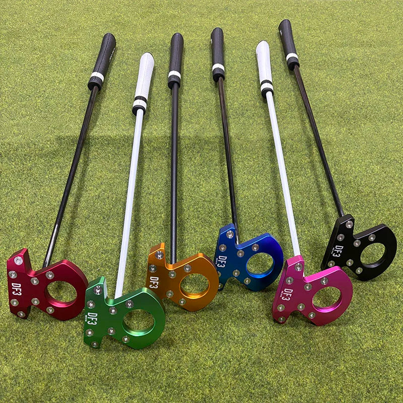 Right-Handed Golf Putter with Steel Shaft, 33-36 Inches, Black White