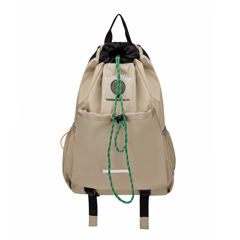 Lightweight Nylon Drawstring Racket Bag for Tennis and Badminton