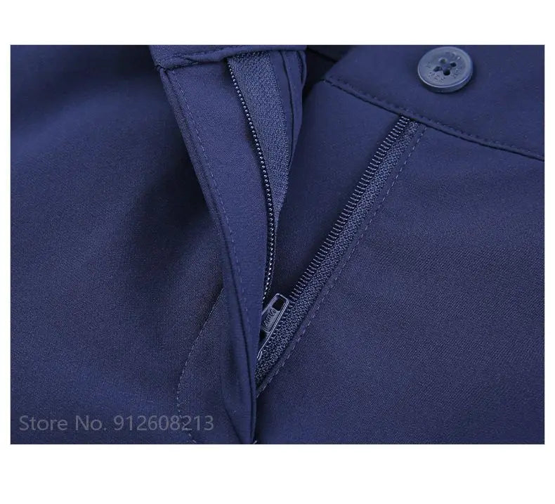 Children's Windproof Warm Golf Pants for Kids, Full Length, Elastic Band, Sizes S-XL