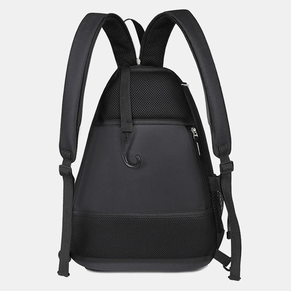 Nylon Adjustable Pickleball Sling Backpack with Multi-Pockets