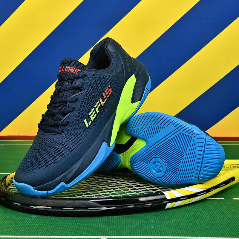 Men Women's Large Sizes Breathable Tennis Shoes Blue and Gray Gym Walking Badminton Sneakers - Buy online at  Vibe In Cart.