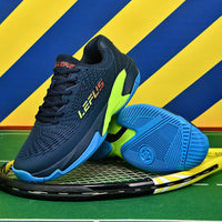 Men Women's Large Sizes Breathable Tennis Shoes Blue and Gray Gym Walking Badminton Sneakers - Buy online at  Vibe In Cart.