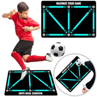 Foldable Football Mat Non-Slip Football Footstep Training Rug Wear-Resistant Ball Control Footstep Mat Gifts for Football Lovers - Buy online at  Vibe In Cart.