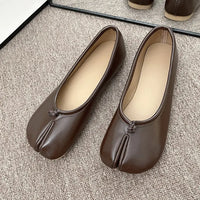 Women's Split Toe Ballet Flats With Slip-On Closure