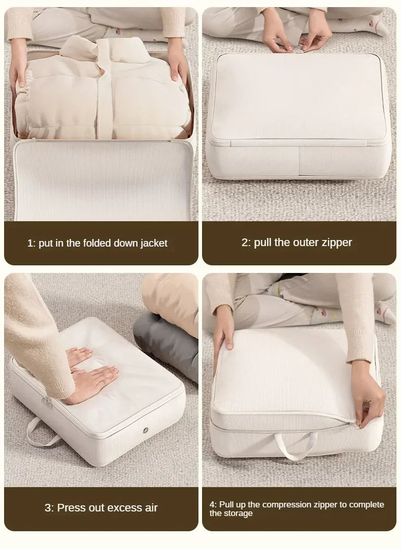 Foldable Polyester Compression Packing Bag for Clothes and Travel Storage, 1-10 Pieces