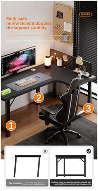 Computer desk Home corner table Study table Office writing desk E-sports - Buy online at  Vibe In Cart.