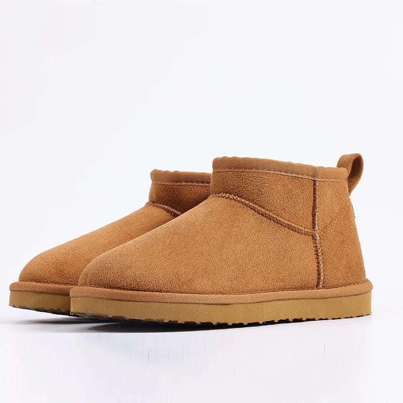 Luxury Winter Short Plush Snow Boots Cotton Shoes New Anti-suede Women Boots Casual Flat Nonslip Cotton Boots Mini Fur Boots - Buy online at  Vibe In Cart.
