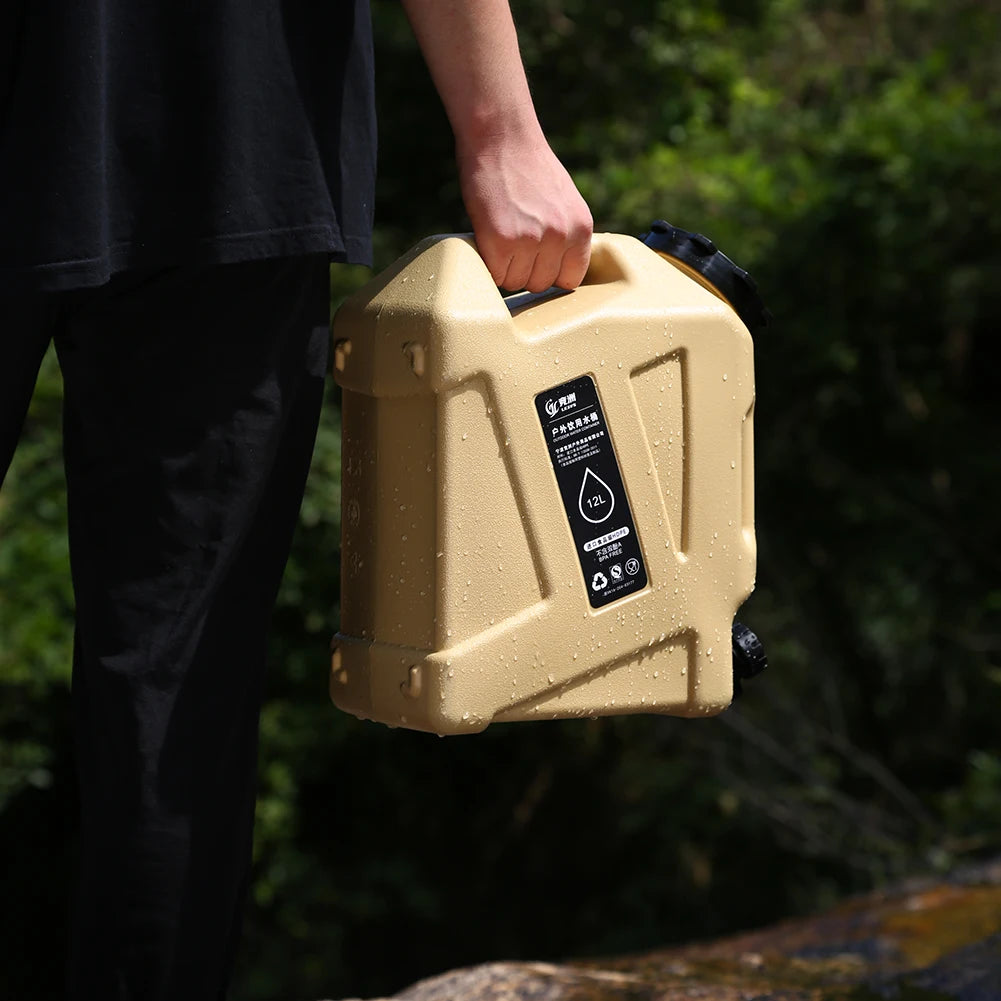 10/12L Outdoor Water Bucket Large-Capacity Portable Camping Water Bag Container with Faucet Driving Water Tank for Picnic Hiking - Buy online at  Vibe In Cart.
