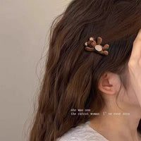 Cute Flocking Cartoon Bear Metal Hairpin For Women Girls Sweet Hair Ornament Side Hair Clip Barrette Fashion Hair Accessories. - Buy online at  Vibe In Cart.
