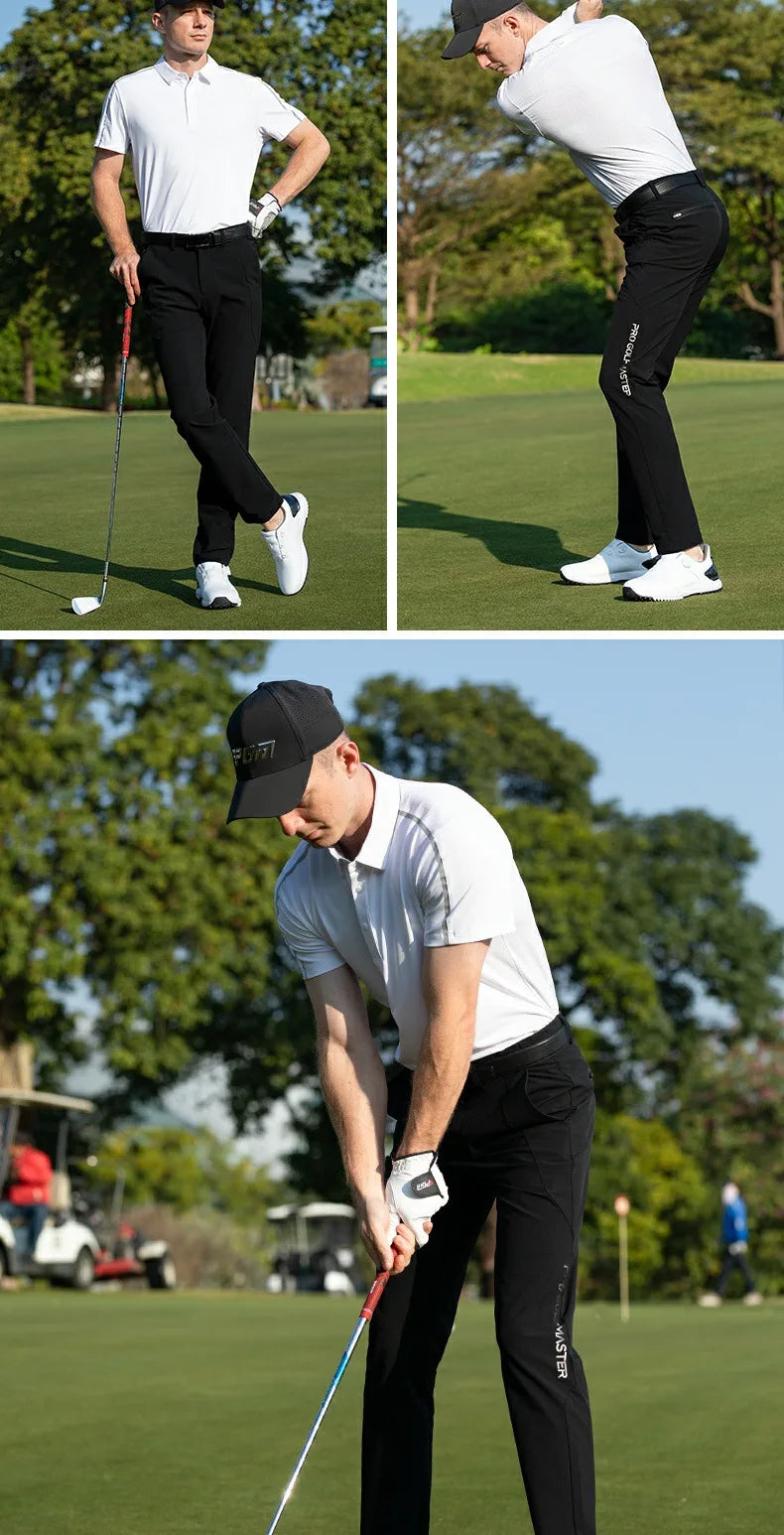 PGM Men Golf Pants Spring Summer Elastic Belt Sports Pant KUZ201 - Buy online at  Vibe In Cart.