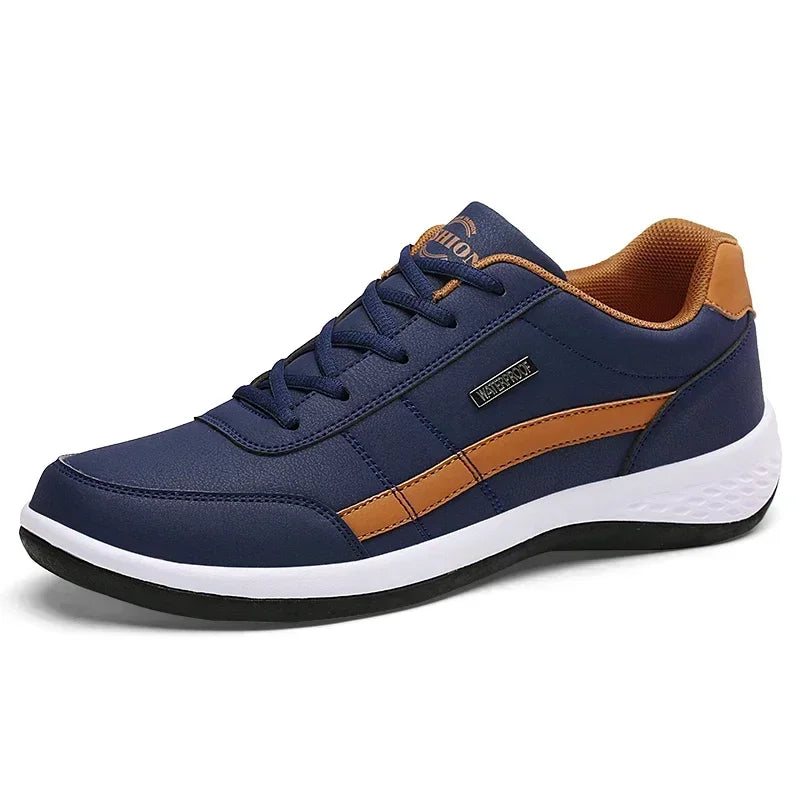 Shoes for Lace Up Footwear Vulcanized Men Leather Sneaker Waterproof Casual Comfortable Men's Sneaker Man Shoe Masculino - Buy online at  Vibe In Cart.