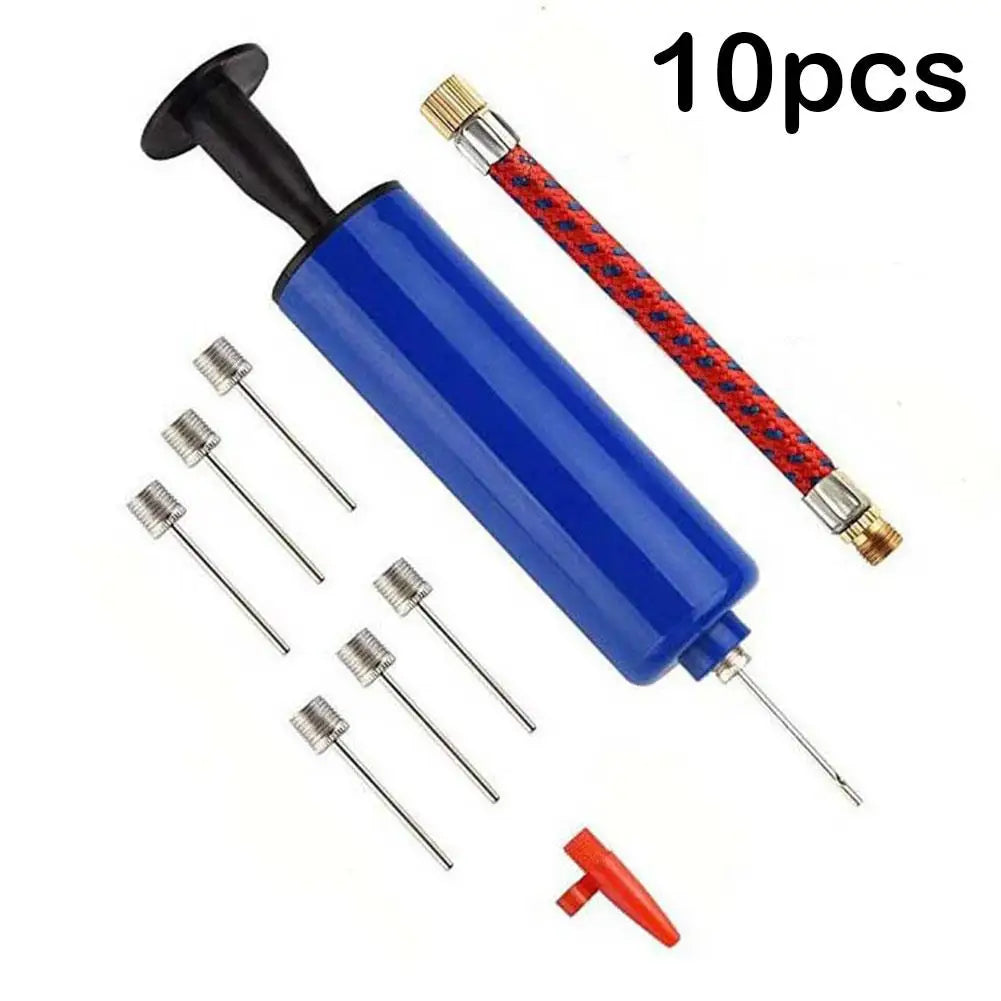10Pcs/Set Portable Mini Hand Air Balls Pump Inflator Inflatable Kit with Needle for Soccer Basketball Football Volleyball Balls - Buy online at  Vibe In Cart.