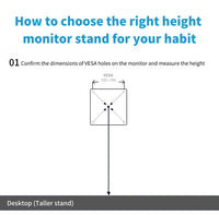 Aluminum Alloy Monitor Arm for 24-34 Inch Screens with Lift and Rotate