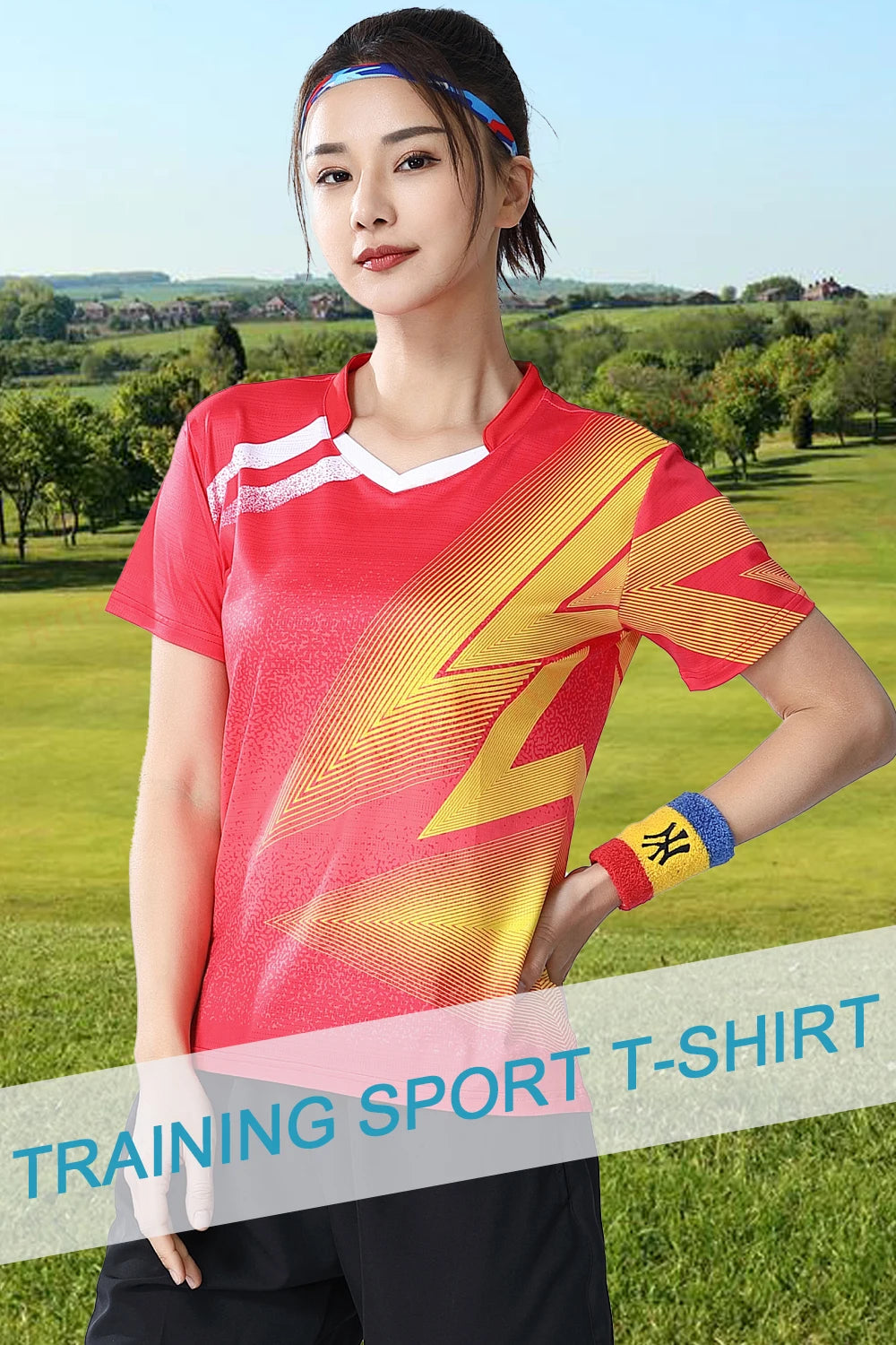 Women Table Tennis T-shirts Gradient Prints Badminton Sports Shirt Quick Dry Team Sportswear Tee Polyester Training Short Sleeve - Buy online at  Vibe In Cart.