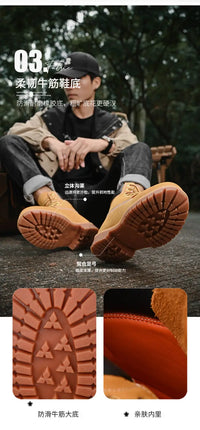 Mens Walking Shoes Fashion Outdoor Sports Leisure High Top BootsBoots Men High Top Boots High Quality Women Leather Shoes - Buy online at  Vibe In Cart.