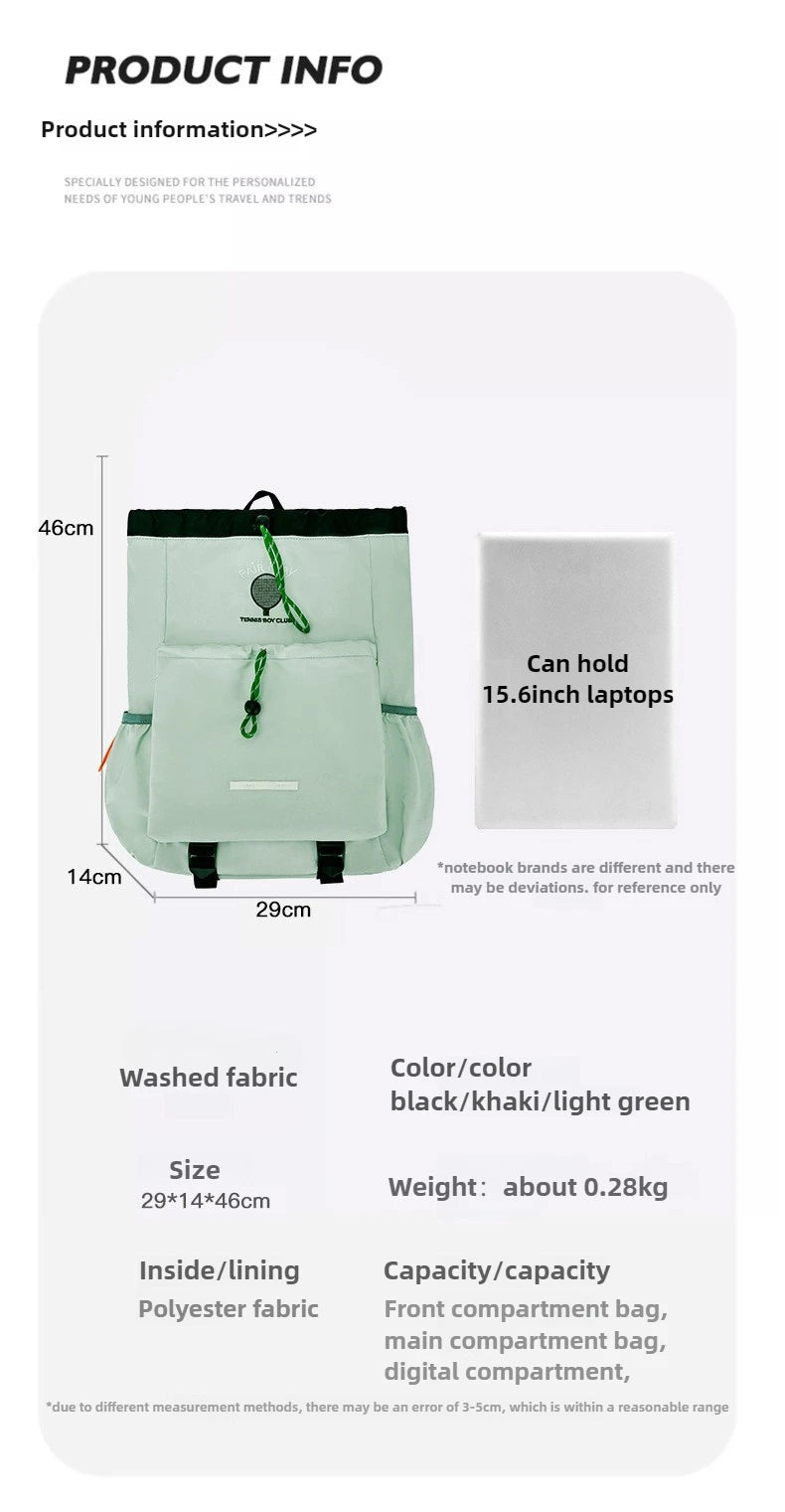 Portable Tennis badminton Racket Bag Versatile for outdoor use Lightweight Drawstring Back pack for Men and Women Hiking Bag - Buy online at  Vibe In Cart.