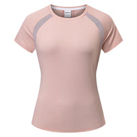 Women's Polyester Short Sleeve Quick Dry Sports T-Shirt