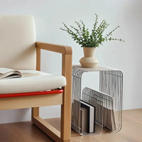 Modern Scandinavian Metal Coffee Table Living Room Furniture Sleek  Side Table Minimalist Storage for Magazines and Books - Buy online at  Vibe In Cart.