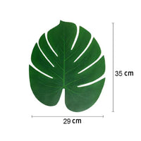 Artificial Silk Tropical Palm Leaves for Outdoor Decoration, 12 Pieces