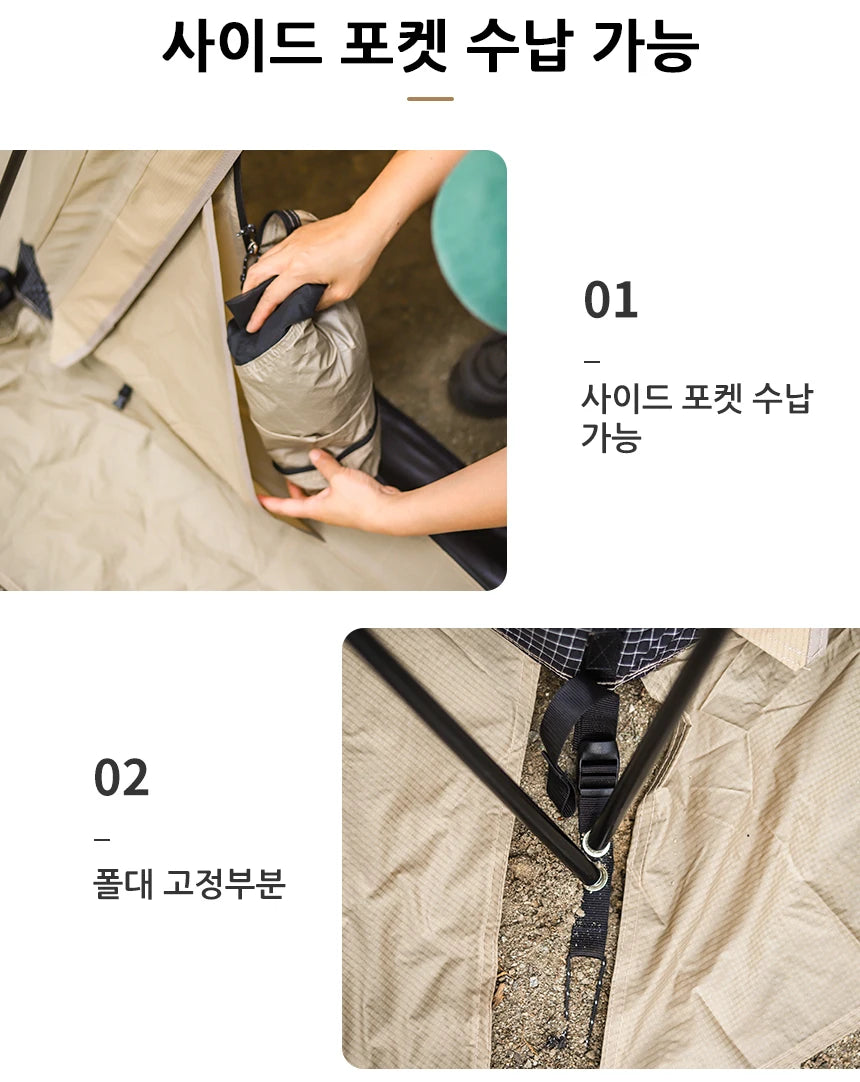 Waterproof Windproof Nylon Camping Dome Tent for 3-4 People