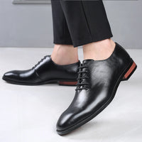 Men's Business Formal Leather Shoes Fashionable and Trendy Single Shoe With Lace up Durable and Versatile Classic - Buy online at  Vibe In Cart.