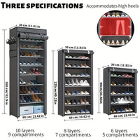 6-10 Tier Multi-Layer Shoe Cabinet with Dust-Proof Rolling Shutter Door, Easy to Assemble, Space-Saving Home Storage Cabinet, Suitable for Entryways, Hallways, Bedrooms, Living Rooms, Homes, Dormitories, Etc./Modern Decorativ - Buy online at  Vibe In Cart.