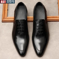 Italian Handmade Men's Oxford Shoes Real Calf Leather Black Brown Classic Brogue Business Wedding Dress Shoes For Men 2025 New - Buy online at  Vibe In Cart.
