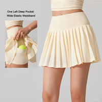 VITALINOVO Pleated Tennis Skirt for Women with Pocket Shorts Women's High Waisted Lightweight Athletic Golf Skorts Skirts Flowy - Buy online at  Vibe In Cart.