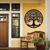 [Nature Tree] Retro Iron Tree of Life Wall Art 1pc, Metal Laser Cut Line Art, Nature-Inspired Home Decor - Buy online at  Vibe In Cart.