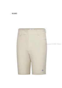 Pgm Women Summer Golf Shorts Elastic Casual Half Trousers Ladies Sports High Waist Shorts Slim Golf Clothing Tennis Wear