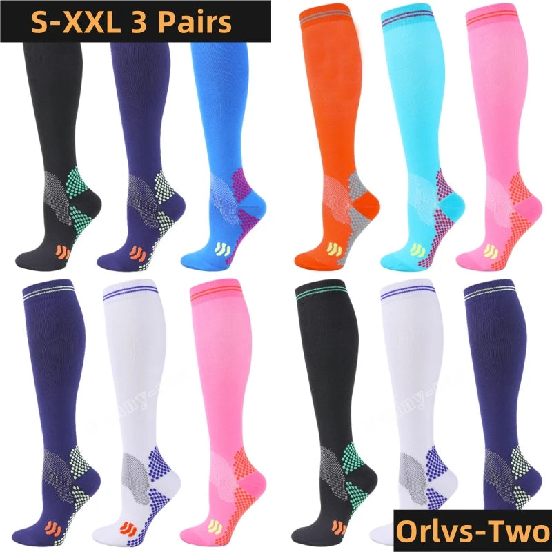 1/3 Pairs Dropship Compression Socks Varicose Veins 20-30 Mmhg Men Women Socks For Running Cycling,Football Soccer Stockings - Buy online at  Vibe In Cart.