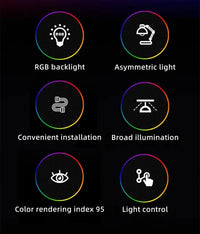 Monitor Light Bar Straight/Curved with RGB Backlight Computer Screen Lamp Eye Caring Touch Atmosphere Lights For Gaming Room - Buy online at  Vibe In Cart.