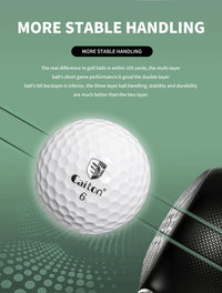 Caiton 50pcs 3-Layer Golf Balls - 332 Dimple, Max Distance, Spin Control, Durable, Accurate - Ideal for Training & Play - Buy online at  Vibe In Cart.