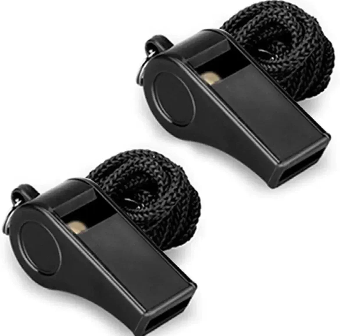 50PCS High Quality Black Whistle Referee Game Halter Whistle Outdoor Tour Hiking Whistle Suitable For Basketball Wholesale - Buy online at  Vibe In Cart.
