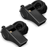 50PCS High Quality Black Whistle Referee Game Halter Whistle Outdoor Tour Hiking Whistle Suitable For Basketball Wholesale - Buy online at  Vibe In Cart.