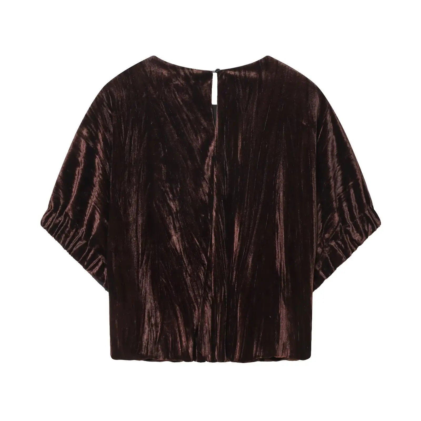 Women's Short Backless Polyester Vest Top with Slight Stretch