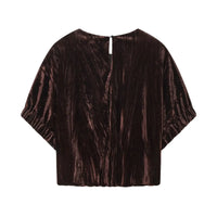 Women's Short Backless Polyester Vest Top with Slight Stretch