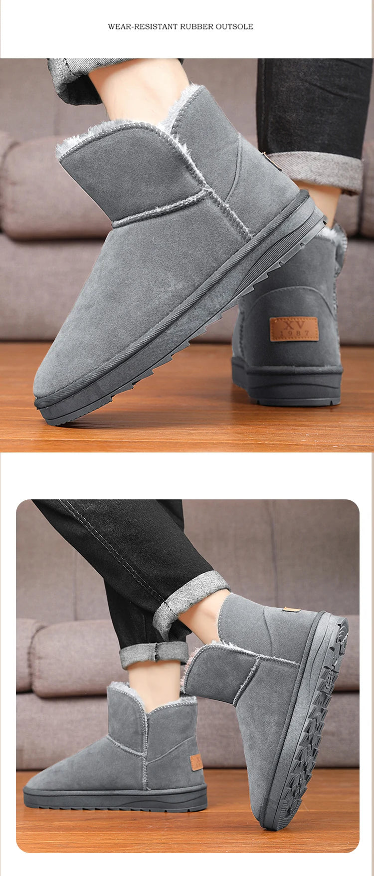 New winter fashion: thick-soled snow boots, men's and women's thickened warm cotton shoes, and casual women's boots - Buy online at  Vibe In Cart.