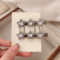 Yellow and Blue Star Design Alloy Plastic Hair Clips